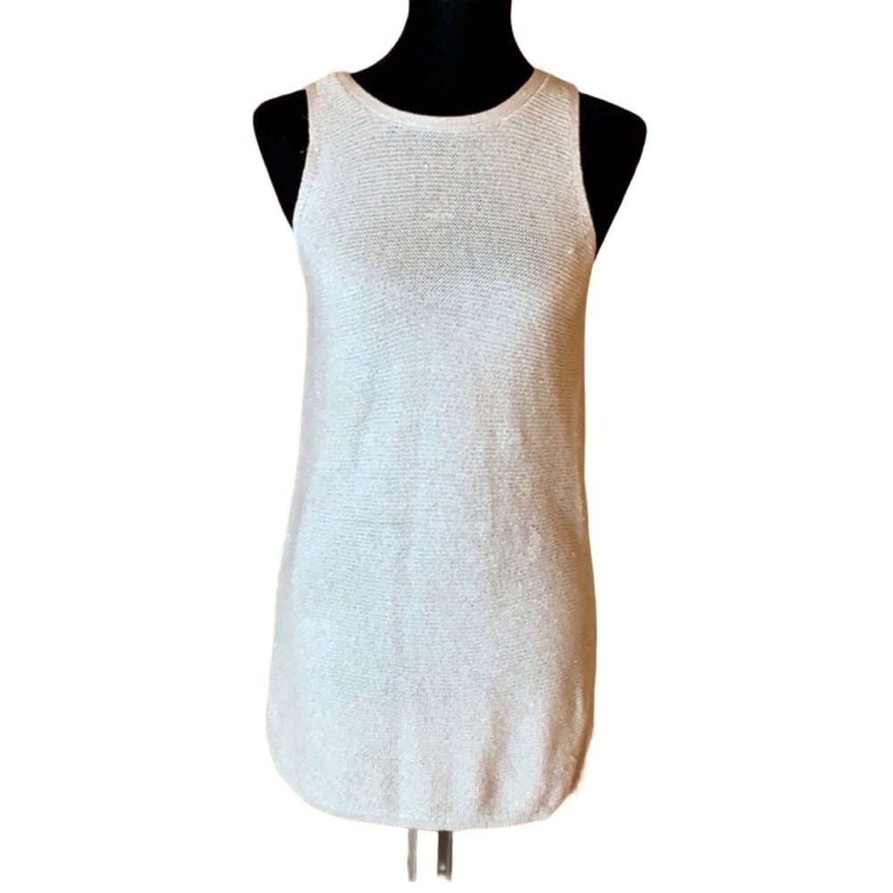 White House Black Market metallic tank tunic Size Medium